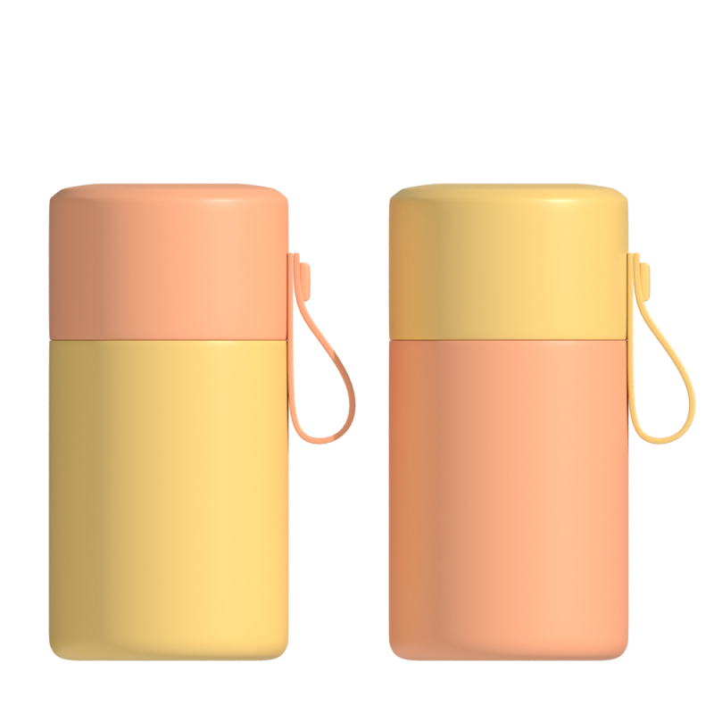 304 Stainless Steel Portable Food Grade Food Flask Food Warmer Insulated With soft Handle 550ML