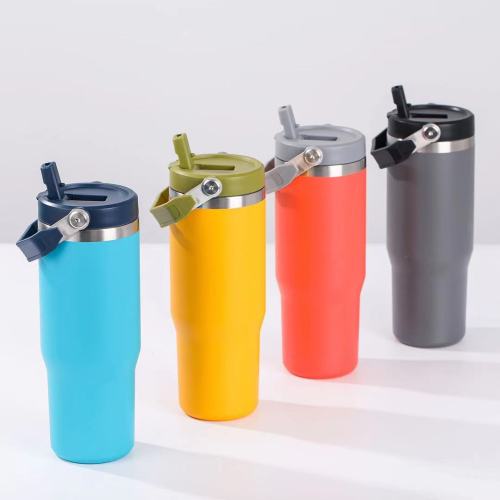 Wholesale Stainless Steel Tumbler With Handle And Lid Insulated Tumbler Double Wall Beer Mug