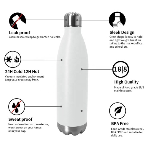 17oz sport flask steel vacuum insulated double walled cola shape metal water bottle kids water bottle