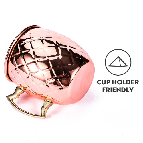 Stainless Steel Wine Cups 530 Ml Copper Cocktail Hammered Moscow Mule Mugs