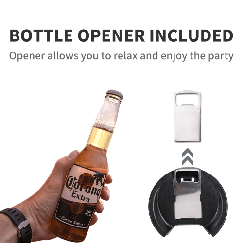Wholesale Double Wall Vacuum Insulated Coffee Beer Mug 16OZ Tumbler Pint Cups Stainless Steel With Beer Opener