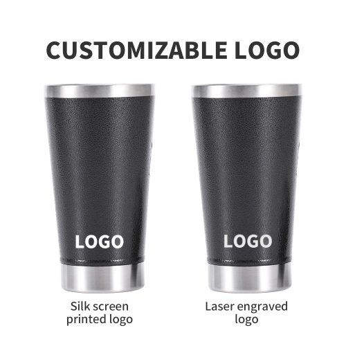 Wholesale Double Wall Vacuum Insulated Coffee Beer Mug 16OZ Tumbler Pint Cups Stainless Steel With Beer Opener