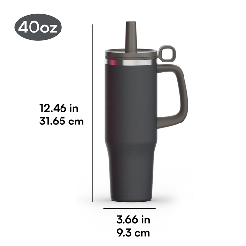 New Arrival  Leak Proof Vacuum Stainless Steel 40 oz Milk Tea Insulated Mug with Handle
