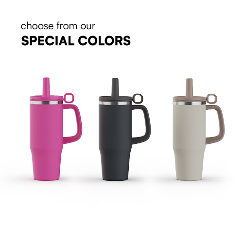 New Arrival  Leak Proof Vacuum Stainless Steel 40 oz Milk Tea Insulated Mug with Handle