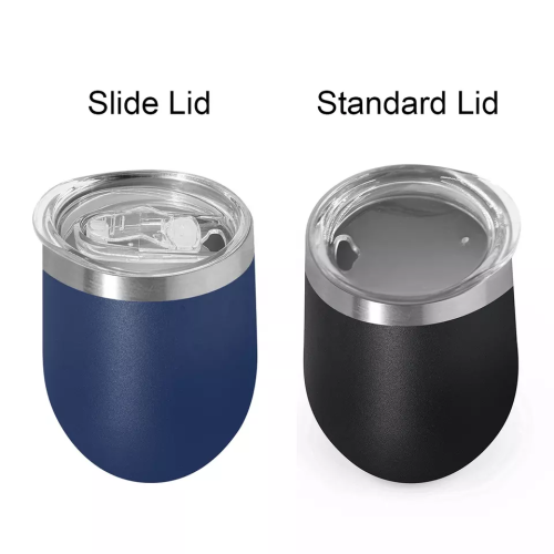 Wine Tumbler Coffee Mug 12OZ Customized With Lid And Straw Double Wall Vacuum Insulated For Champagne Cocktail Beer Coffee