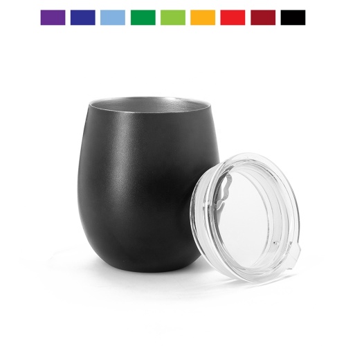 Outdoors vacuum insulated wholesale 8oz wine tumbler with bpa free lid matte tumblers bulk tumblers