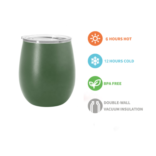 Outdoors vacuum insulated wholesale 8oz wine tumbler with bpa free lid matte tumblers bulk tumblers