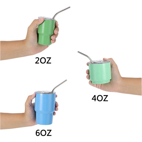 Wholesale vacuum insulated 4oz stainless stainless steel customized tumblers with lid wine tumbler