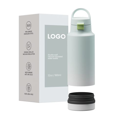 Wide Mouth 2 inch 1 Water Bottle Stainless Steel Water Bottle with Lid Sports Thermal with Handle with container