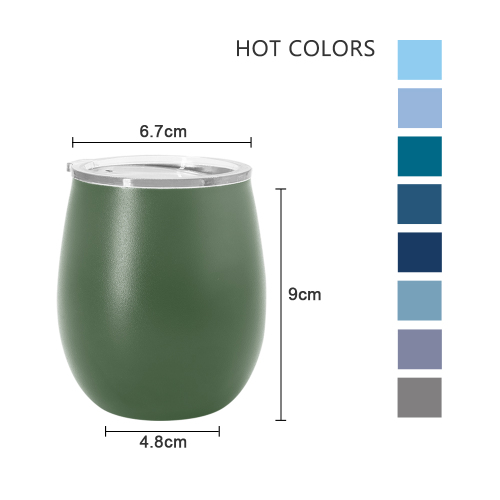 Hot Selling 8oz Stainless Steel Insulated Egg Shape Wine Tumbler Mug Coffee Mug