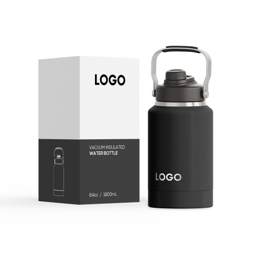 Stainless Steel Double Wall Vacuum Insulated Water Bottle Big Capacity with Snack Container