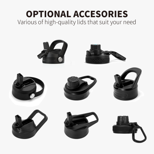 Wide Mouth New Hiking Vacuum Insulated Flask Stainless Steel Sport Water Bottle for Camping