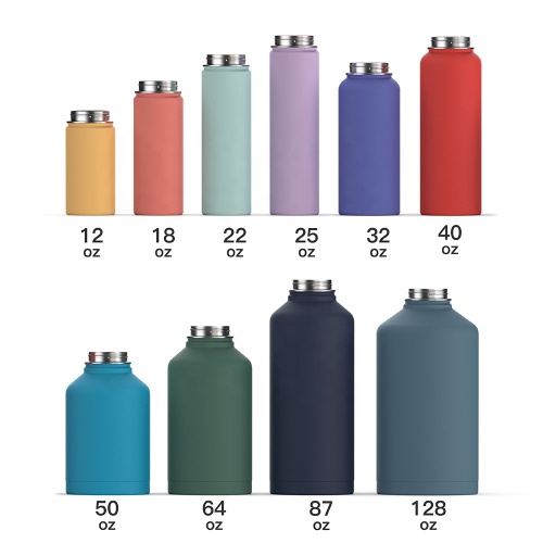 Wide Mouth New Hiking Vacuum Insulated Flask Stainless Steel Sport Water Bottle for Camping