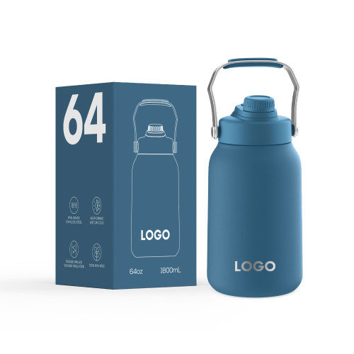 Wholesale Stainless Steel 64OZ 128OZ Big Capacity Family Water Jug Insulated Water Bottle
