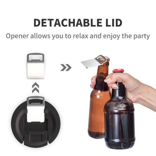 Wholesale double wall stainless steel tumbler with straw beer opener coffee tumbler insulated tumbler