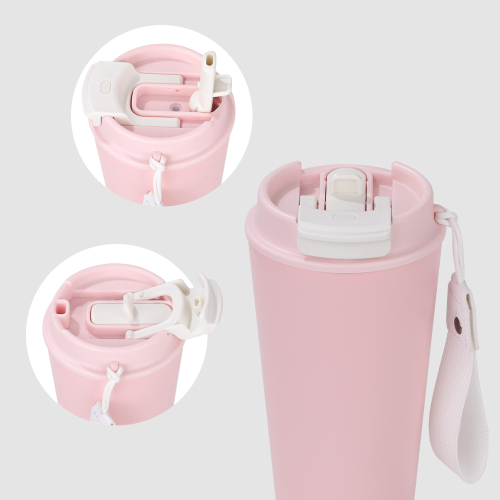 Stainless Steel Vacuum Insulated 16oz Double Wall Coffee Mugs Wholesale Coffee Cups with Lid
