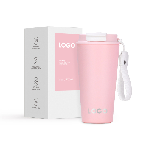 Stainless Steel Vacuum Insulated 16oz Double Wall Coffee Mugs Wholesale Coffee Cups with Lid