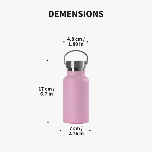 18 8  Stainless Steel Thermal Insulated Print Paint Transfer 12 Oz 350 Ml Vacuum Water Bottle with straw lid