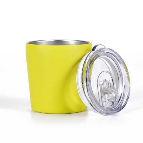 Stainless Steel Hot Sale 8 oz  Powder Coated  Milk Tumbler With Custom Logo Travel Mug With Lid