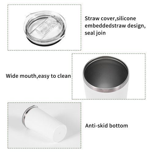 Stainless Steel Hot Sale 12 oz  Powder Coated  Milk Tumbler With Custom Logo Travel Mug With Lid