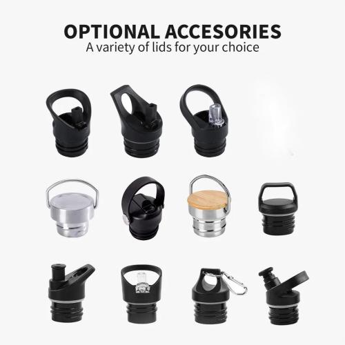 Factory direct sale 21oz 24oz stainless steel vacuum insulated thermal sport water bottle with various lids