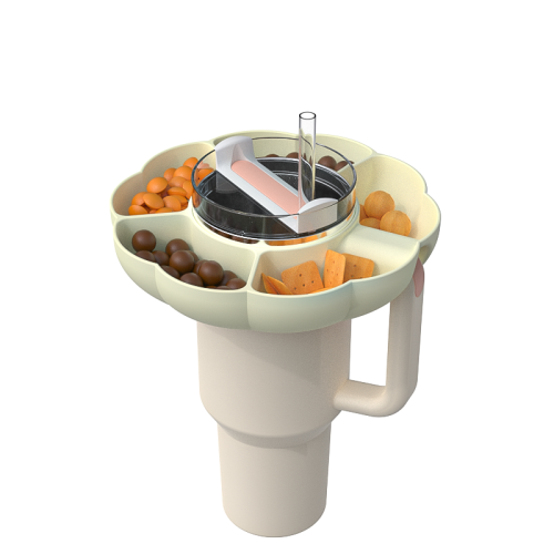 With DInner Plate Stainless Steel Tumbler With Handle 40OZ With Straw Food Grade Vacuum insulated With Customized Logo