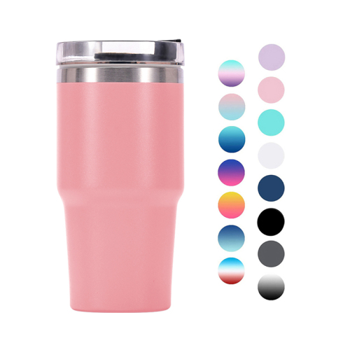 Wholesale Stainless Steel Tumbler With Thread Lid Insulated Coffee Cup Double Wall Coffee Travel Mugs