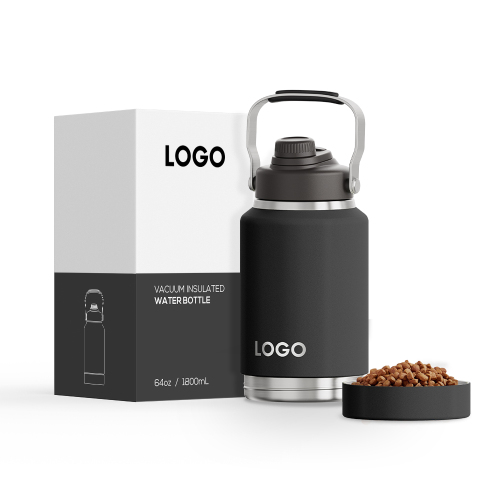 Wholesale Big Capacity Family Bottle Double Wall 18/8 SS Insulated Water Bottle with Pet Bowl