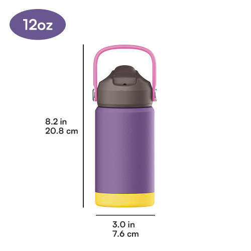 Yong Kang Cute 12 Oz Custom Design Stainless Steel Insulated Children kids water bottle with straw