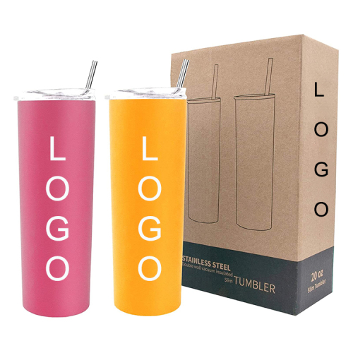 Factory Price 600 Ml 20 Oz  Blanks Slim Stainless Steel Vacuum Tumbler Sublimation  with lid and straw