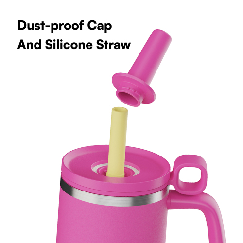 New Arrival Hot Sale Leak Proof Vacuum Stainless Steel 32 oz Insulated Mug with Handle with straw