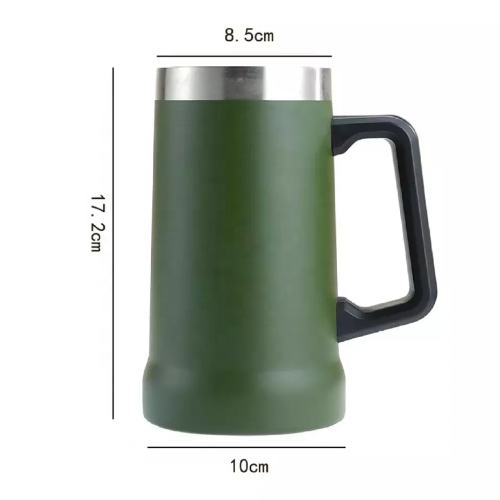 Wholesale cheap tumbler with big grip growler 24 OZ beer travel coffee mugs vacuum insulated mugs