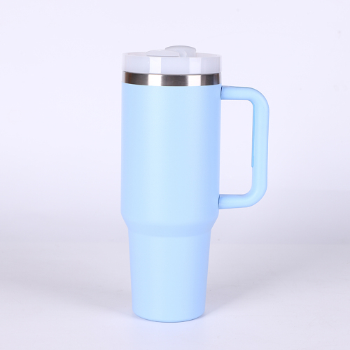Wholesale Custom Stainless Steel 40 OZ Vacuum Double Wall Insulated Water Bottle Cheap Stock Tumblers with Handle