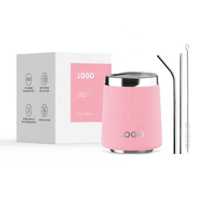 New arrival cheap double stainless steel wholesale vacuum insulated 12oz wine tumbler kids tumbler