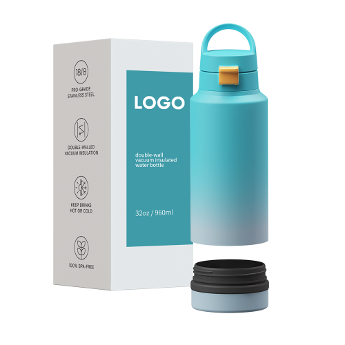 wide mouth stainless steel insulated 26oz pets dog bowl water bottle with 6oz storage compartment custom logo