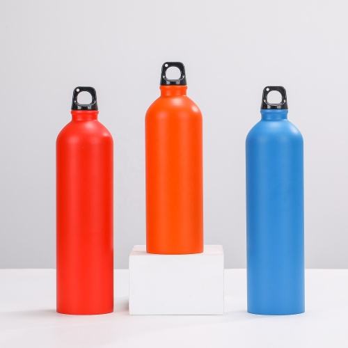 750ml 1000ml metal flask lightweight stainless steel single wall water bottle sports water bottle