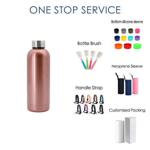 Bottle water 18/8 stainless steel double wall 500ml narrow mouth reusable flasks vacuum flask bottle
