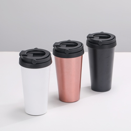 Tumbler travel beverage coffee tumbler lid with handle stainless steel coffee mug travel coffee mug