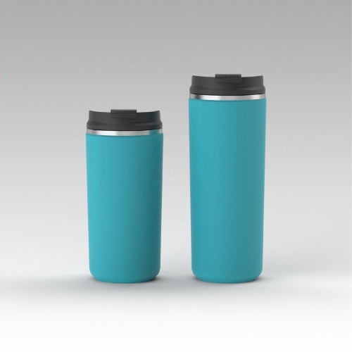 Wholesale 12oz thermal vacuum insulated tea cup mug with unique design lid matte tumbler bulk tumbler