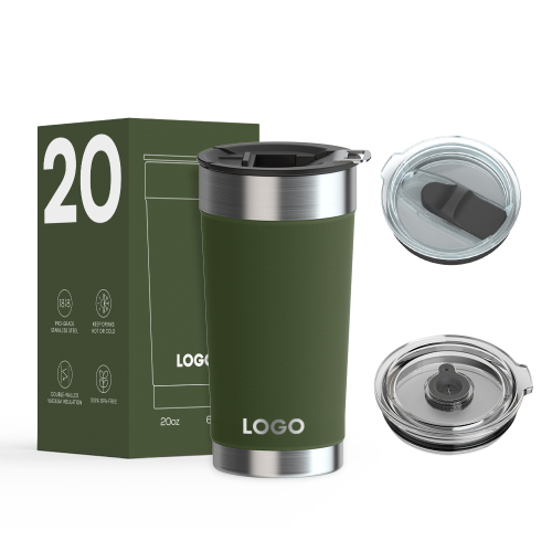Wholesale Double Wall insulated 16oz/20oz Coffee Tumbler Stainless Steel Beer Mugs Vacuum Wholesale Thermal Tumbler with Lid
