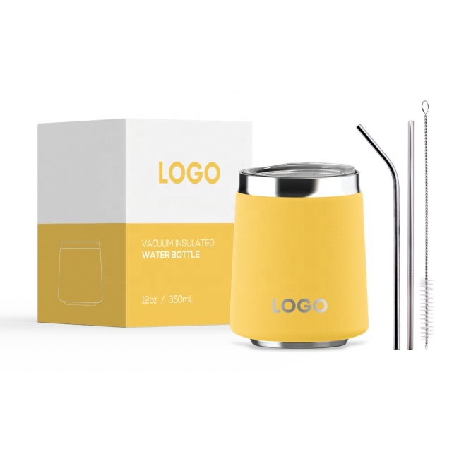 China 12oz double wall stainless steel vacuum insulated coffee wholesale tumblers cup wine tumbler