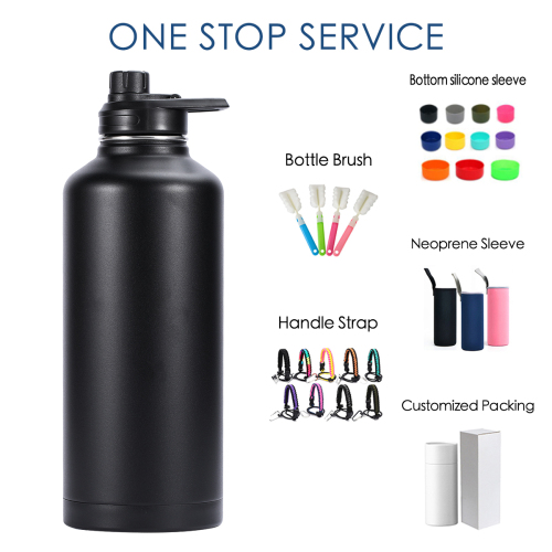 80OZ Custom Design And Logo Double Wall Stainless Steel Water Bottle Keeps Water Cold For 24 Hours Hot For 12 Hours