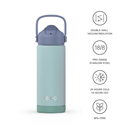 Wide Mouth 550 Ml Water Bottle 18 Oz 304 Stainless Steel Thermal Sport Outdoor Travel Flasks with dust free lid