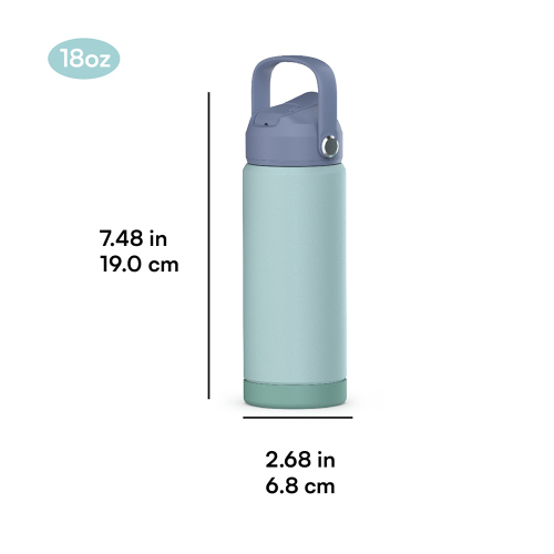 Wide Mouth 550 Ml Water Bottle 18 Oz 304 Stainless Steel Thermal Sport Outdoor Travel Flasks with dust free lid