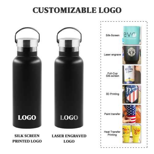 18/8 SUS304 18oz 21oz Standard Mouth Water Thermal Bottle Vacuum Insulated Stainless Steel Thermal Flask