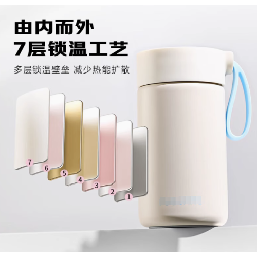 350ml Custom Stainless Steel Water Bottle Cute Pattern Simple Insulation Water Bottle Food Cans