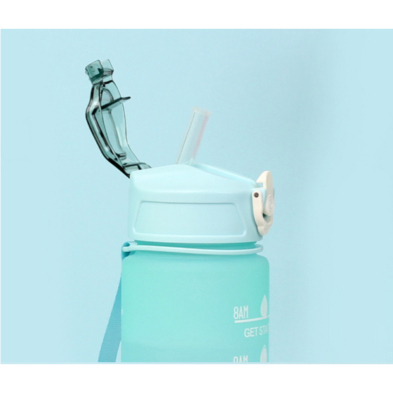 1000ML big capacity plastic outdoor wter bottle with gradient color 