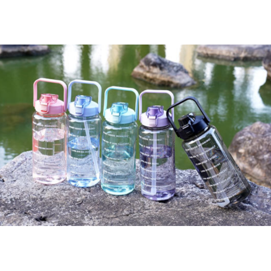 2000ml big capacity plastic outdoor water bottle