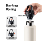 500ml double wall water bottle with one touch flip lid