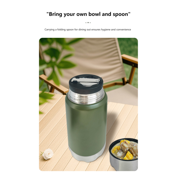 600ml Double wall stainless steel food Jar